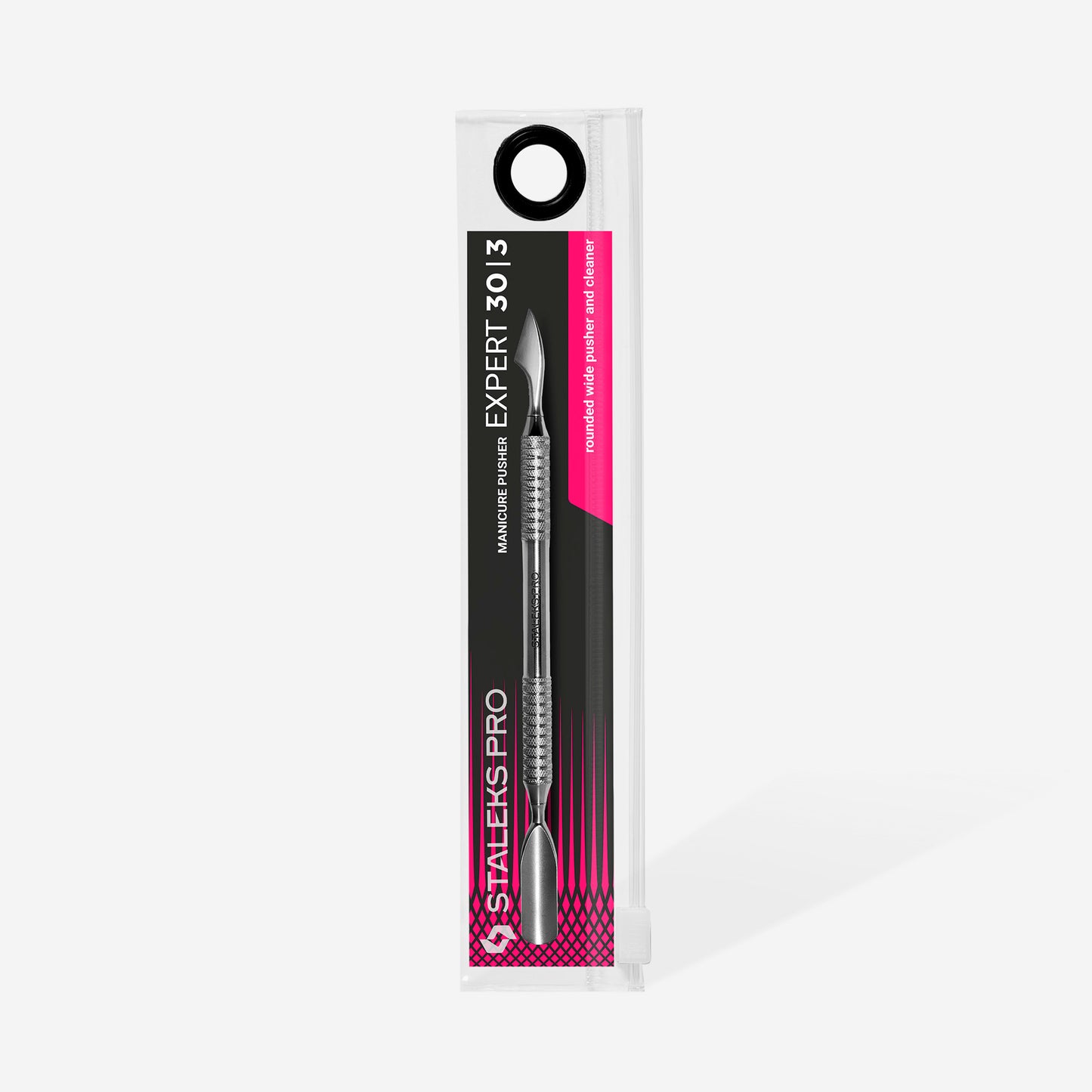 Hollow manicure pusher EXPERT 100 TYPE 3 (rounded narrow pusher and cleaner)